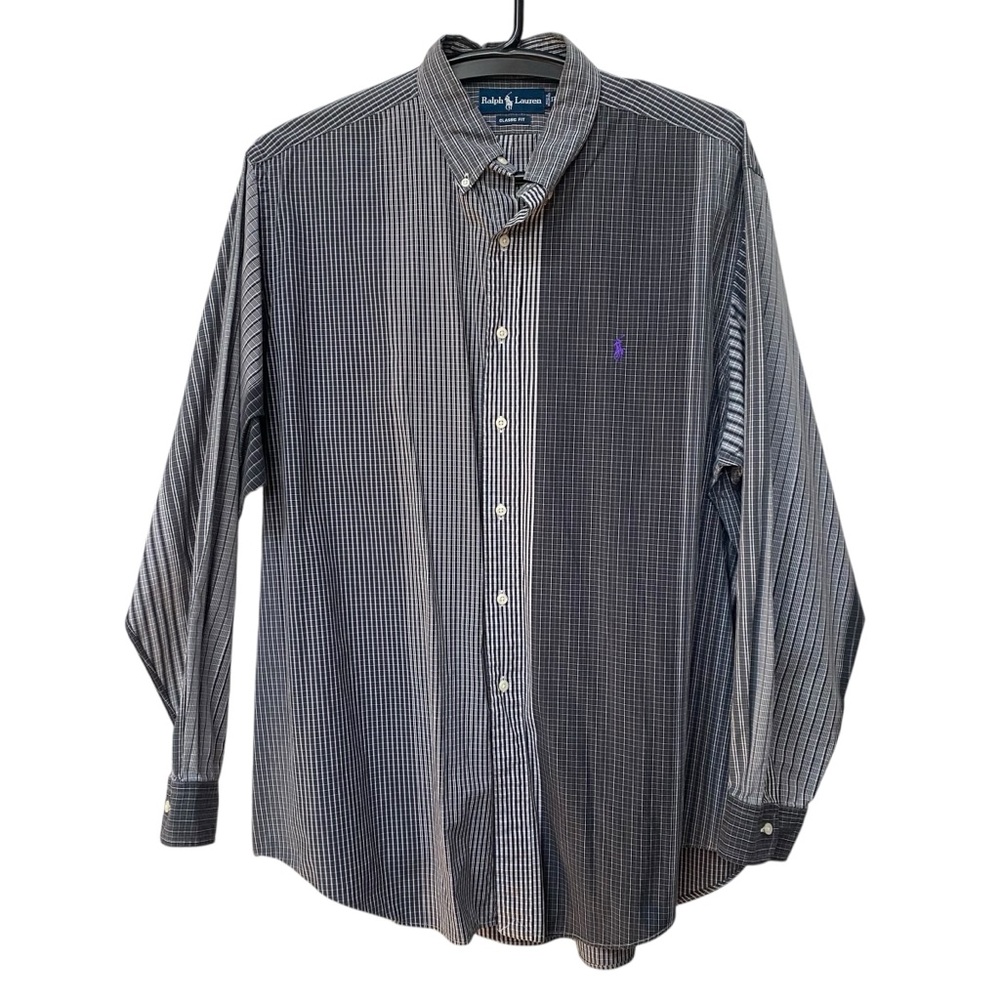 Ralph Lauren Polo Classic Fit size 17.5 XL Collared Button Down Dress Shirt